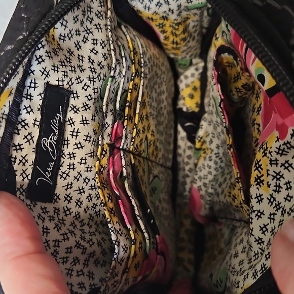 Vera Bradley Mini Hipster Black Quilted Crossbody Bag - Picture 11 of 16